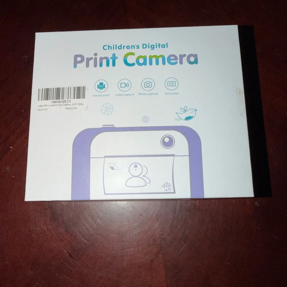 read description please–children’s digital instant print camera kit (pink uni)